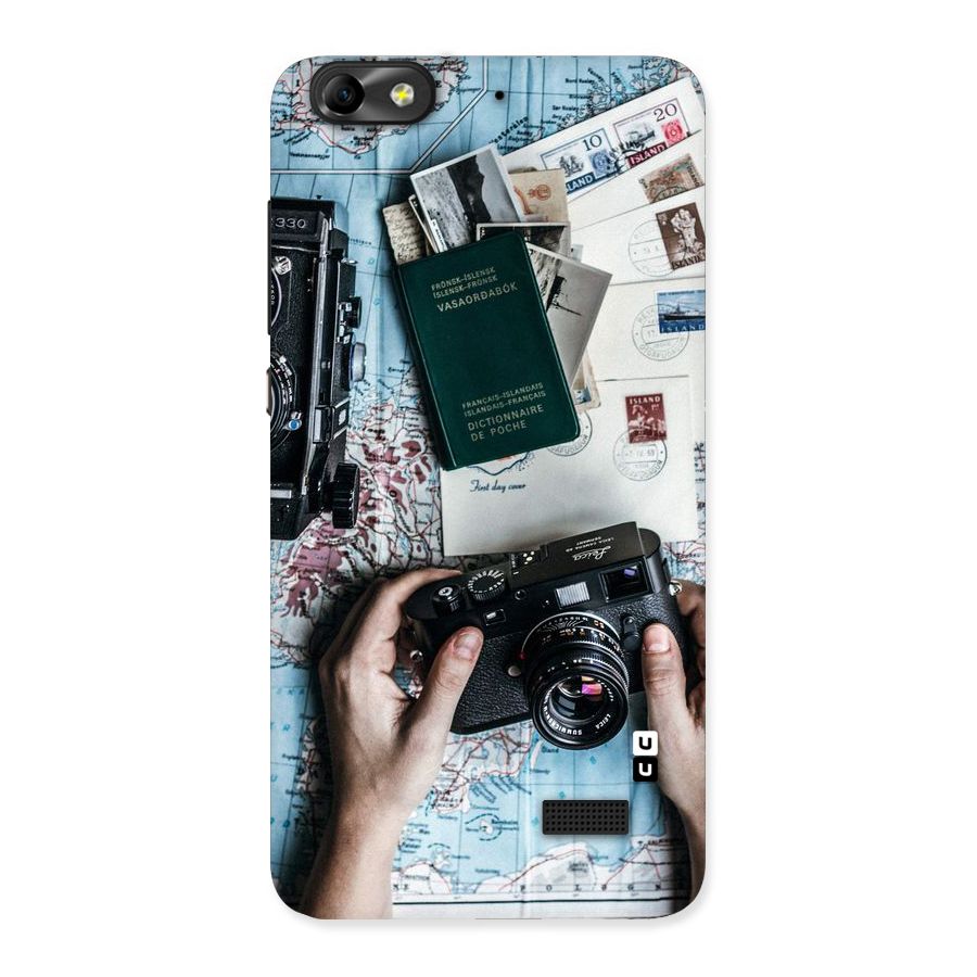 Camera and Postcards Back Case for Honor 4C