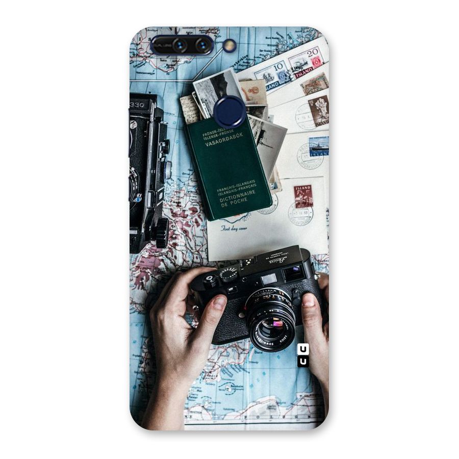 Camera and Postcards Back Case for Honor 8 Pro