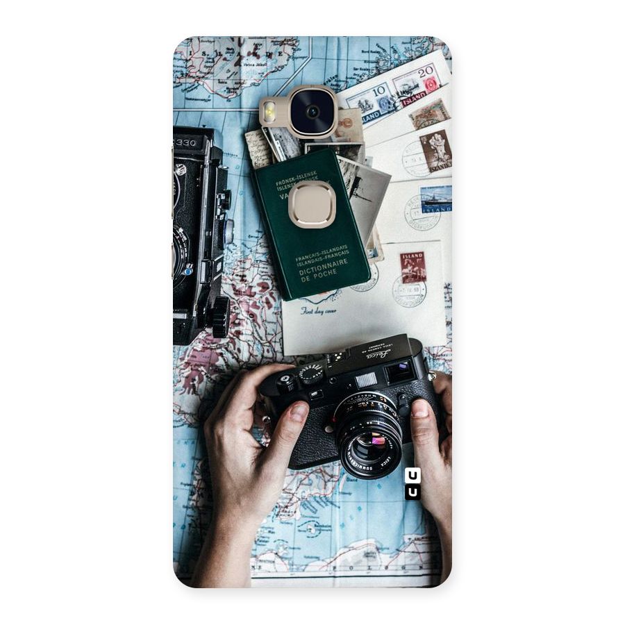 Camera and Postcards Back Case for Huawei Honor 5X