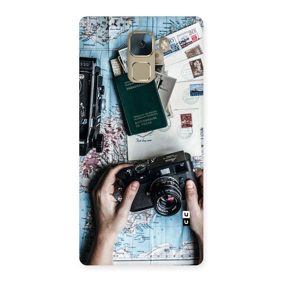 Camera and Postcards Back Case for Huawei Honor 7