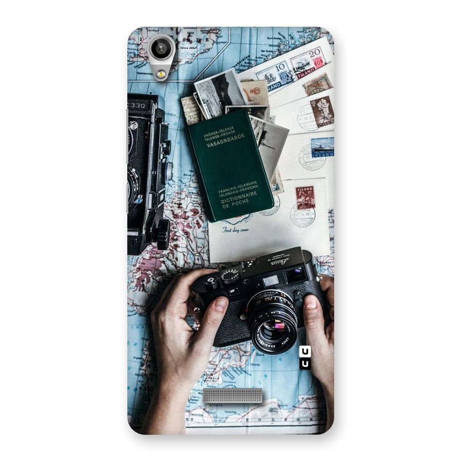 Camera and Postcards Back Case for Lava-Pixel-V1