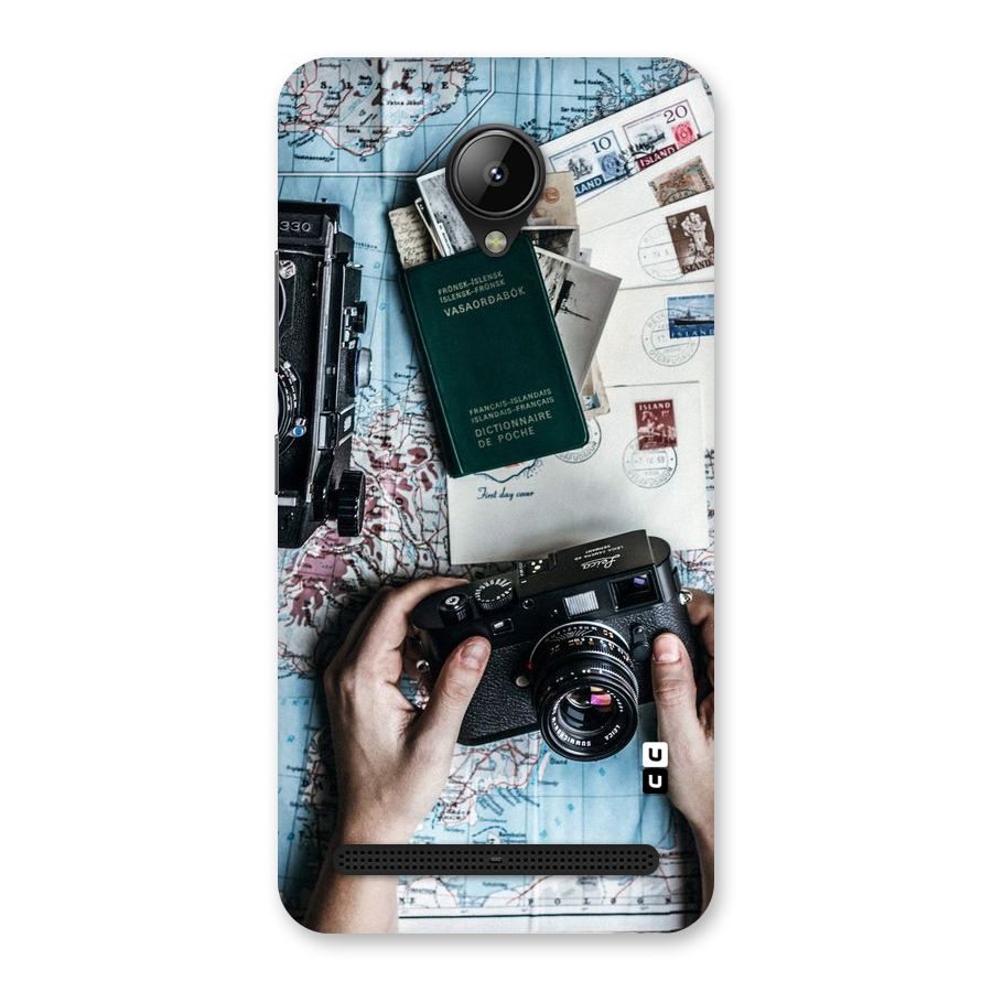 Camera and Postcards Back Case for Lenovo C2