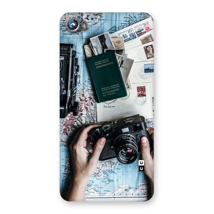 Camera and Postcards Back Case for Micromax Canvas Fire 4 A107