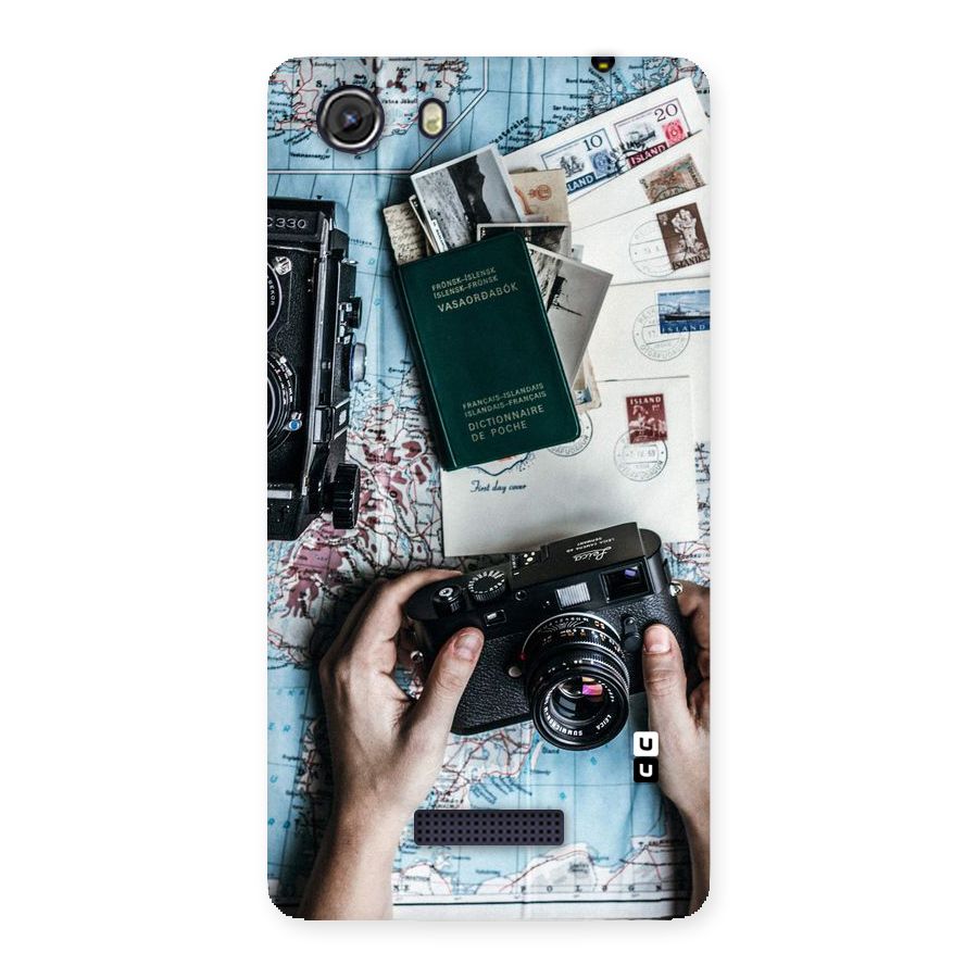 Camera and Postcards Back Case for Micromax Unite 3