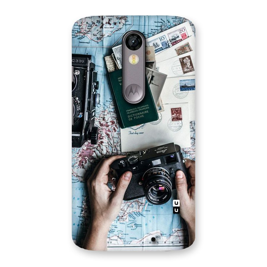 Camera and Postcards Back Case for Moto X Force