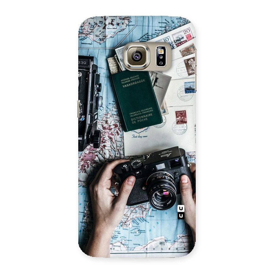 Camera and Postcards Back Case for Samsung Galaxy S6 Edge