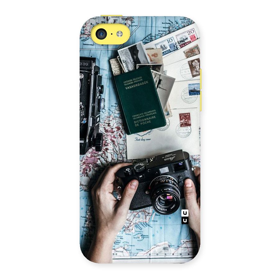 Camera and Postcards Back Case for iPhone 5C