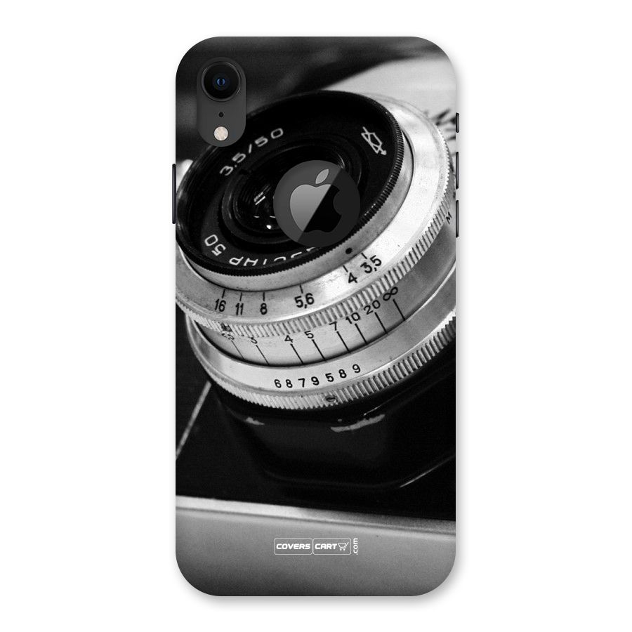 Camera Lens Back Case for iPhone XR Logo Cut