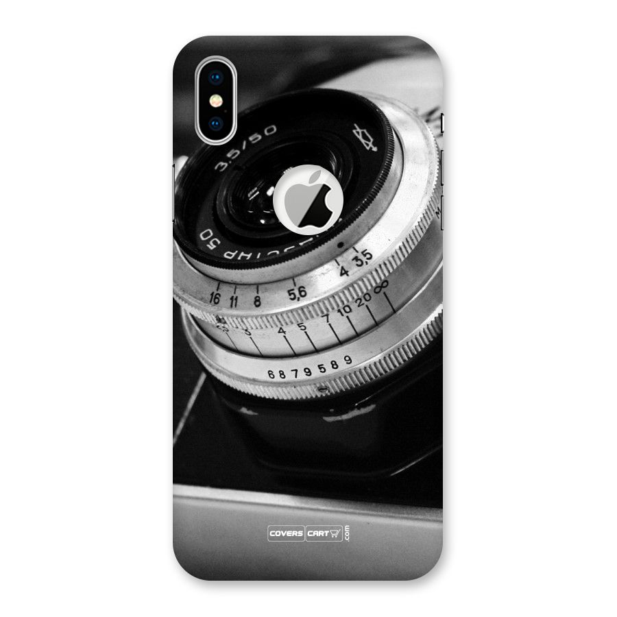 Camera Lens Back Case for iPhone XS Logo Cut