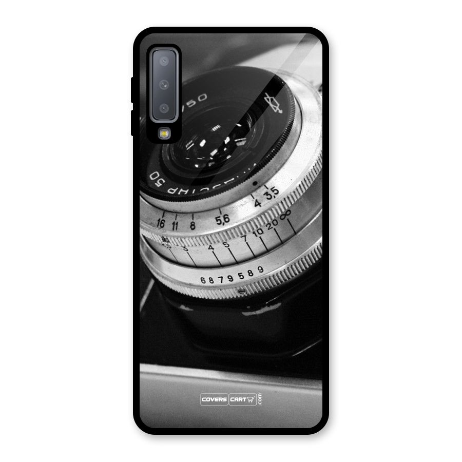 Camera Lens Glass Back Case for Galaxy A7 (2018)