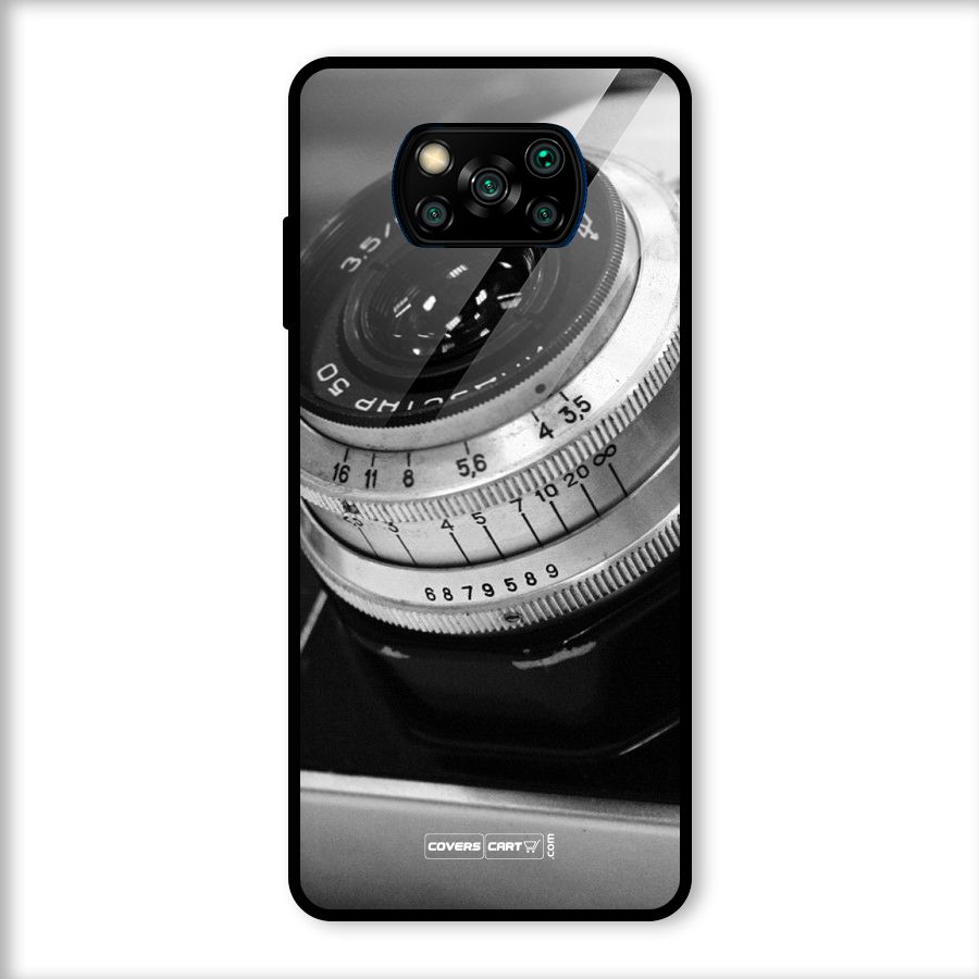 Camera Lens Glass Back Case for Poco X3