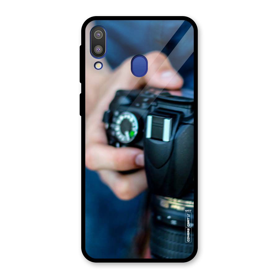 Camera Love Glass Back Case for Galaxy M20
