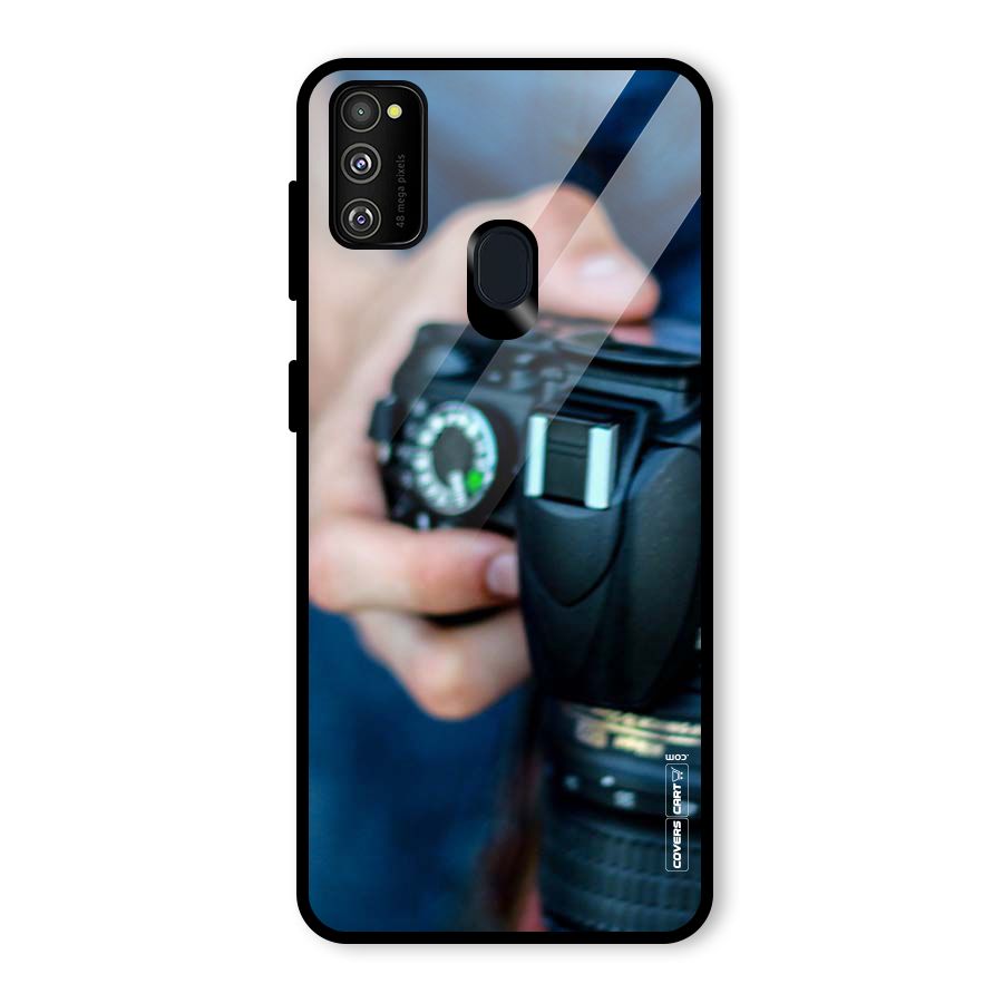 Camera Love Glass Back Case for Galaxy M30s