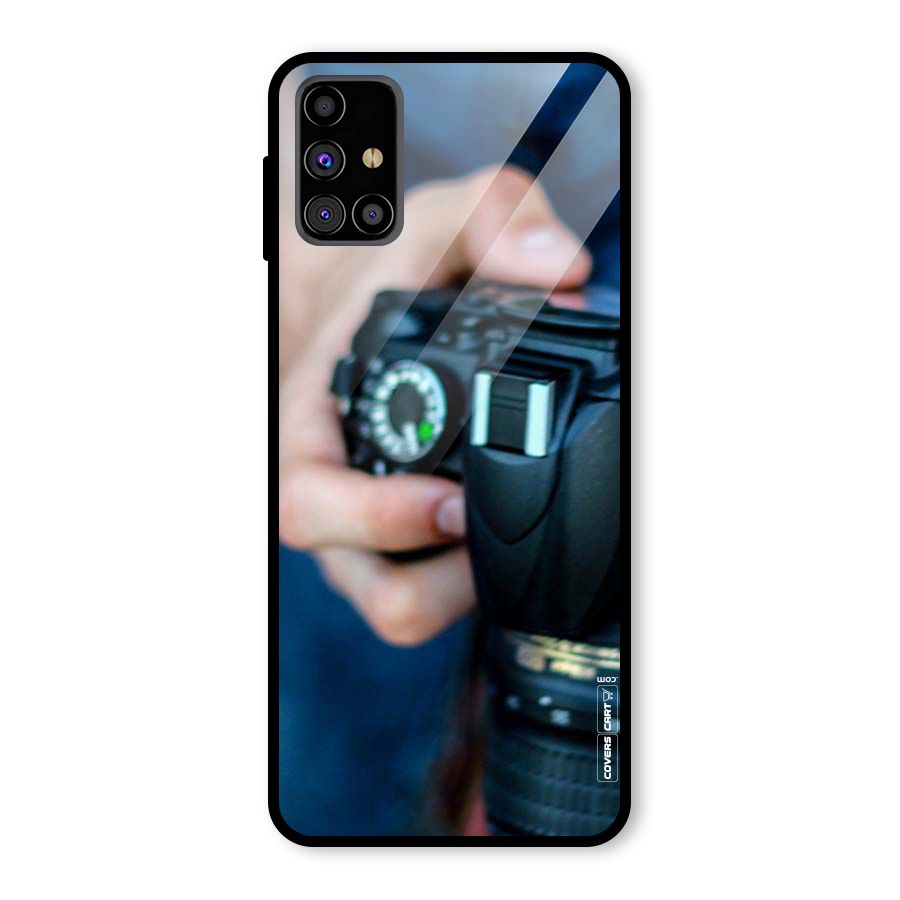 Camera Love Glass Back Case for Galaxy M31s