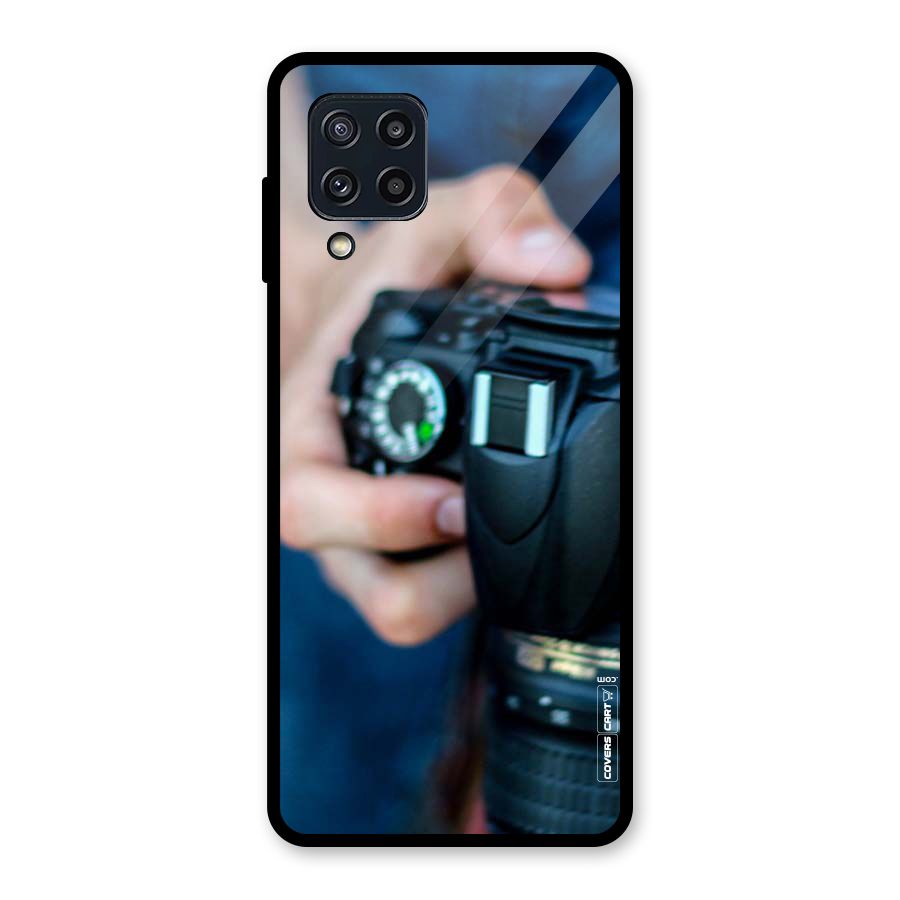 Camera Love Glass Back Case for Galaxy M32
