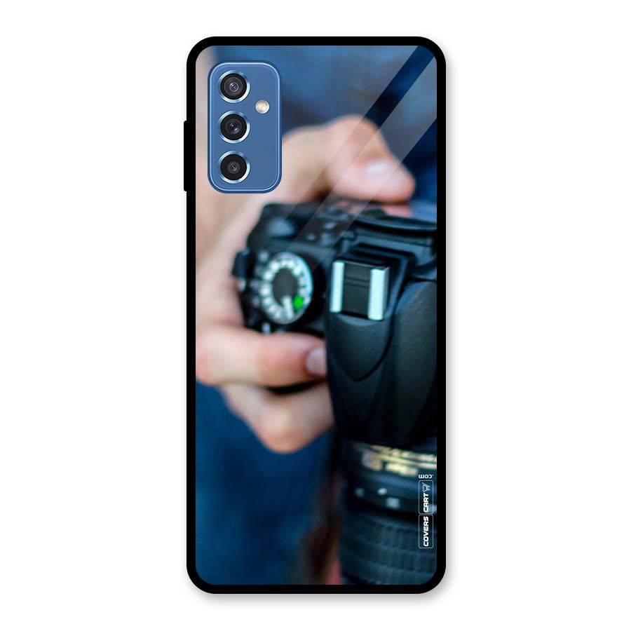 Camera Love Glass Back Case for Galaxy M52 5G