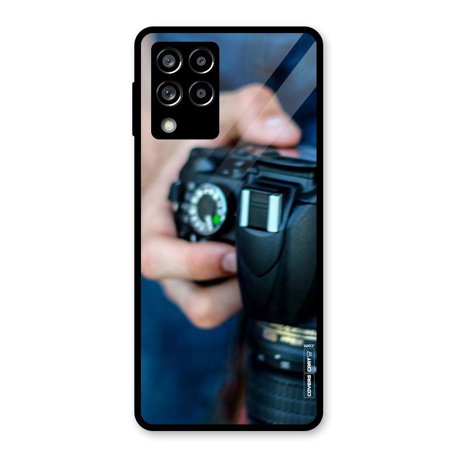 Camera Love Glass Back Case for Galaxy M53 5G