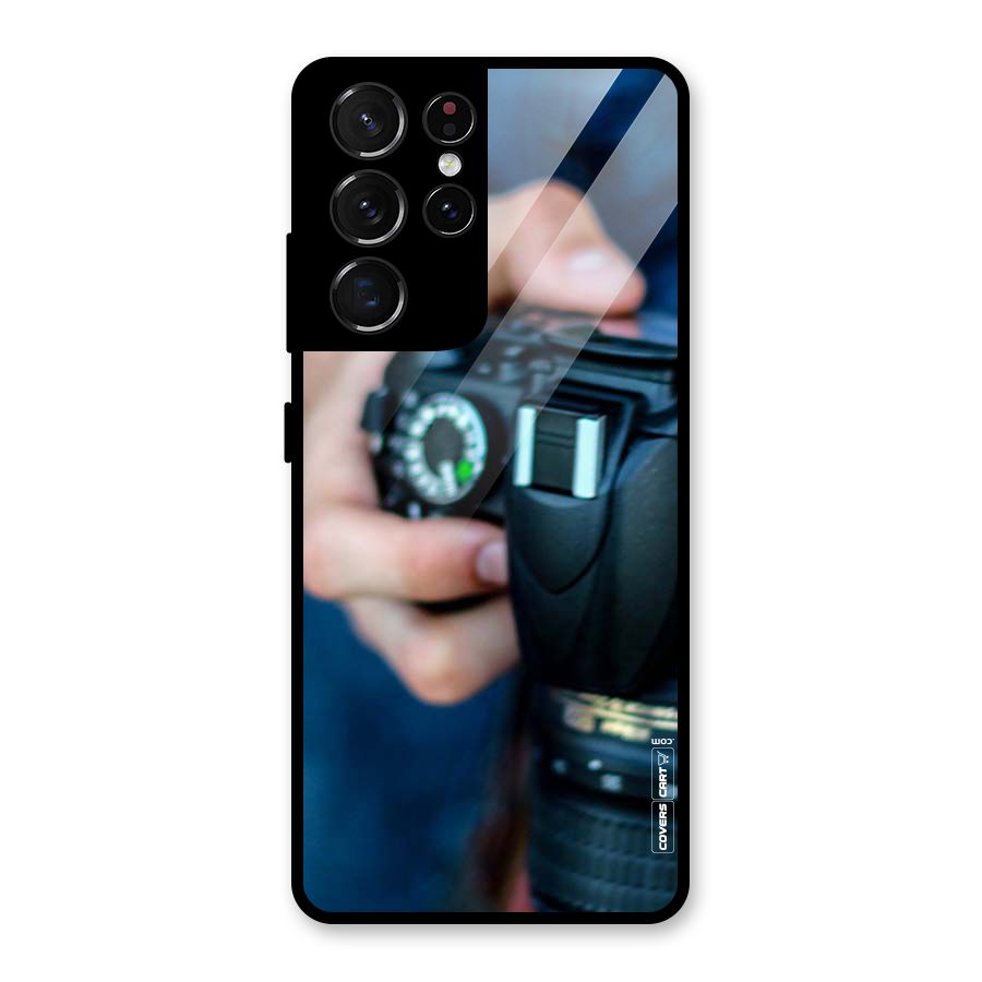 Camera Love Glass Back Case for Galaxy S21 Ultra 5G