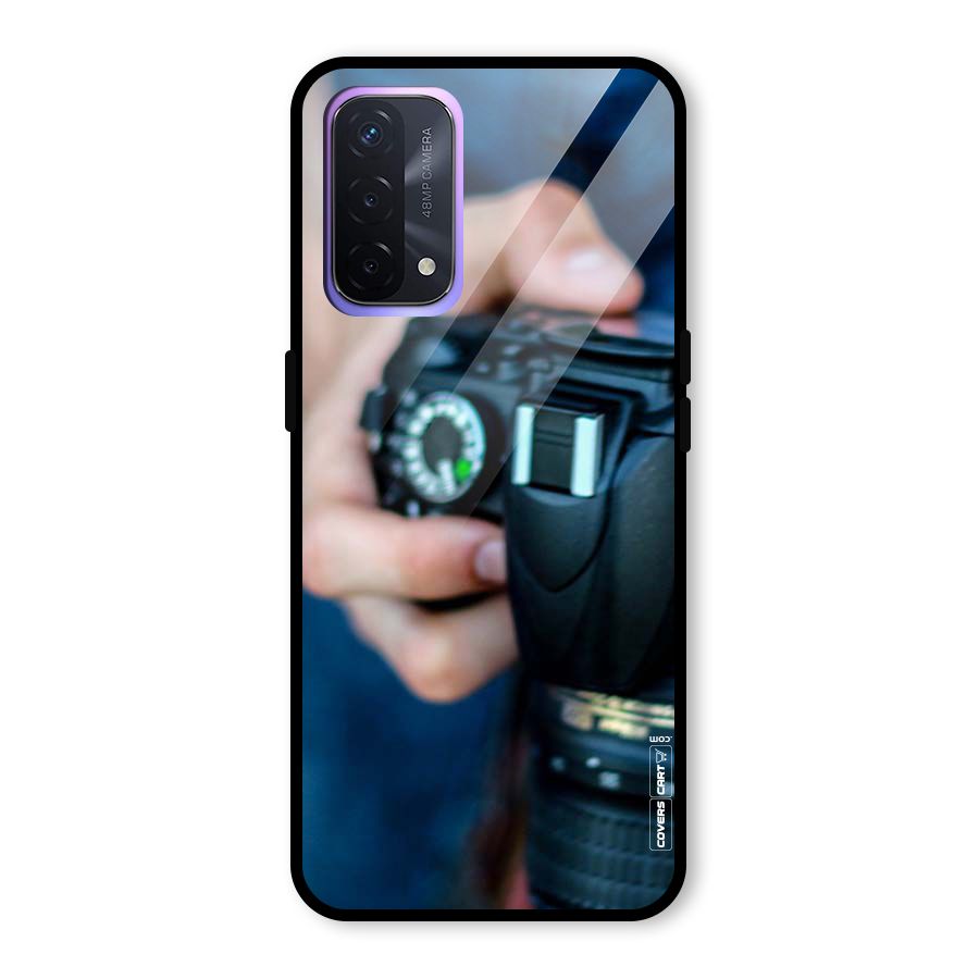 Camera Love Glass Back Case for Oppo A74 5G