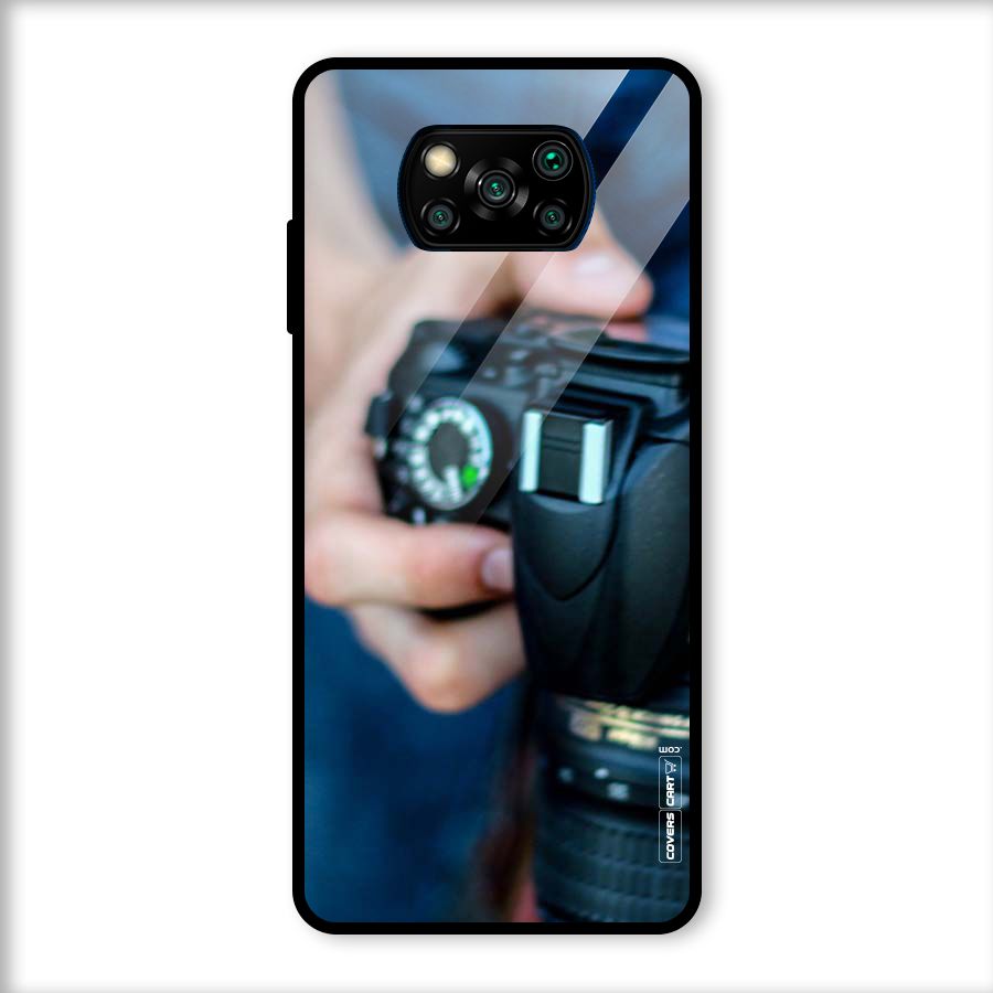 Camera Love Glass Back Case for Poco X3