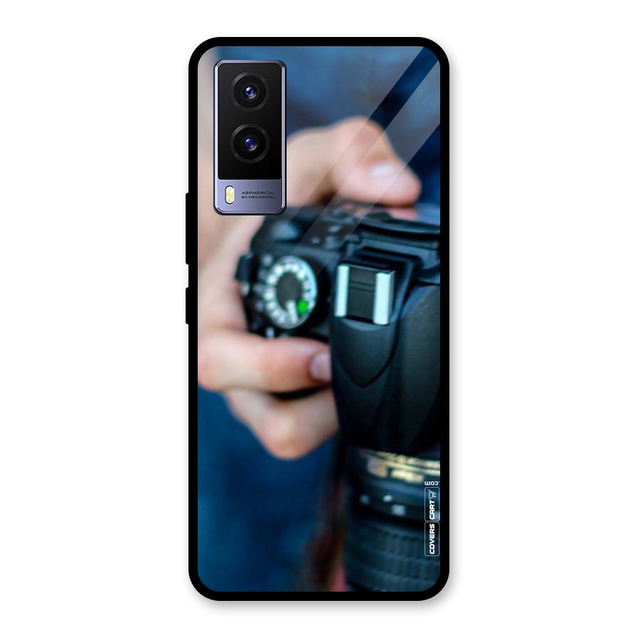 Camera Love Glass Back Case for Vivo V21e 5G