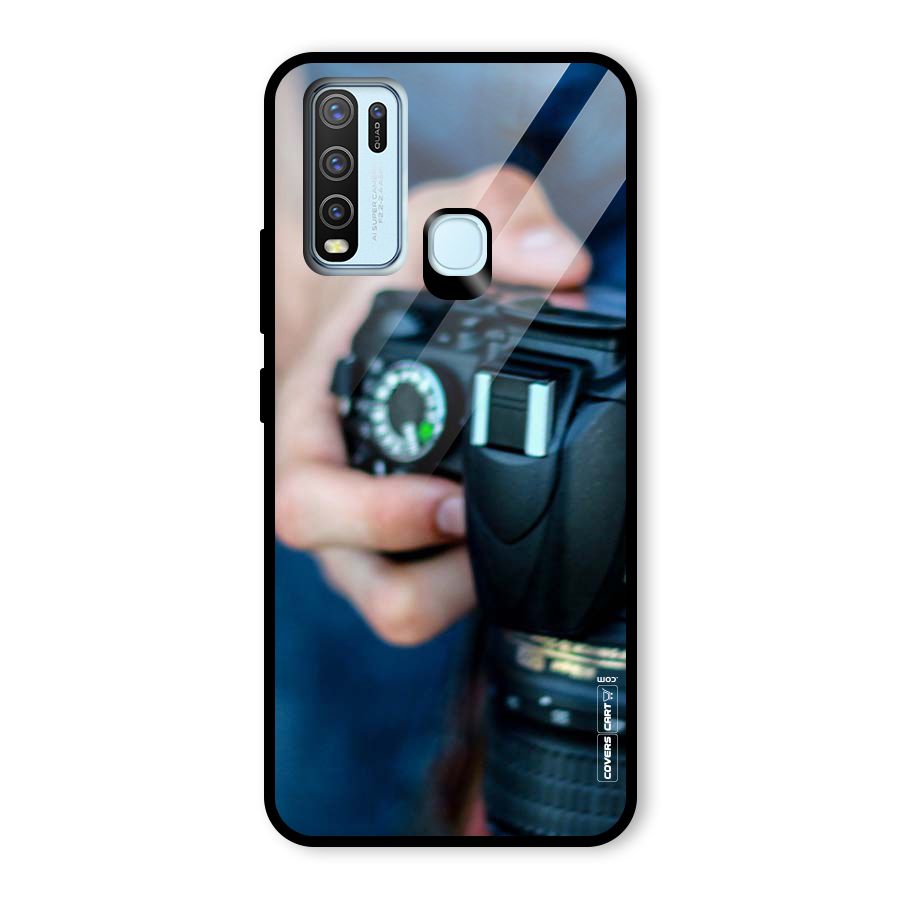 Camera Love Glass Back Case for Vivo Y30