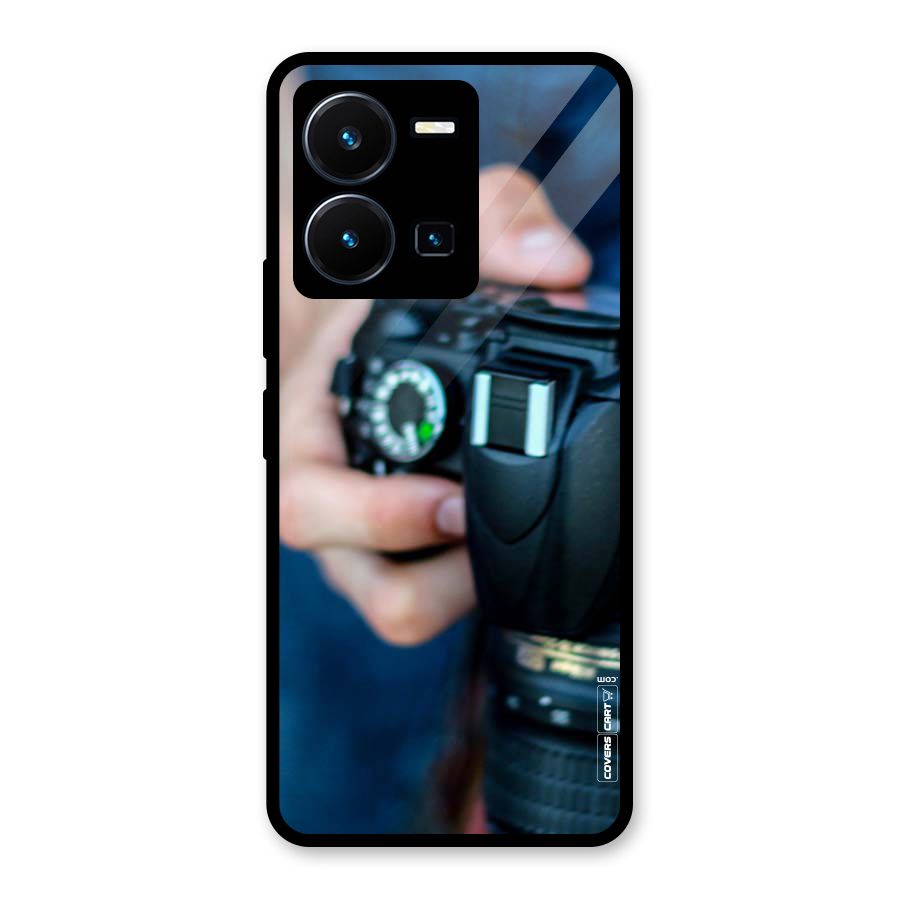 Camera Love Glass Back Case for Vivo Y35
