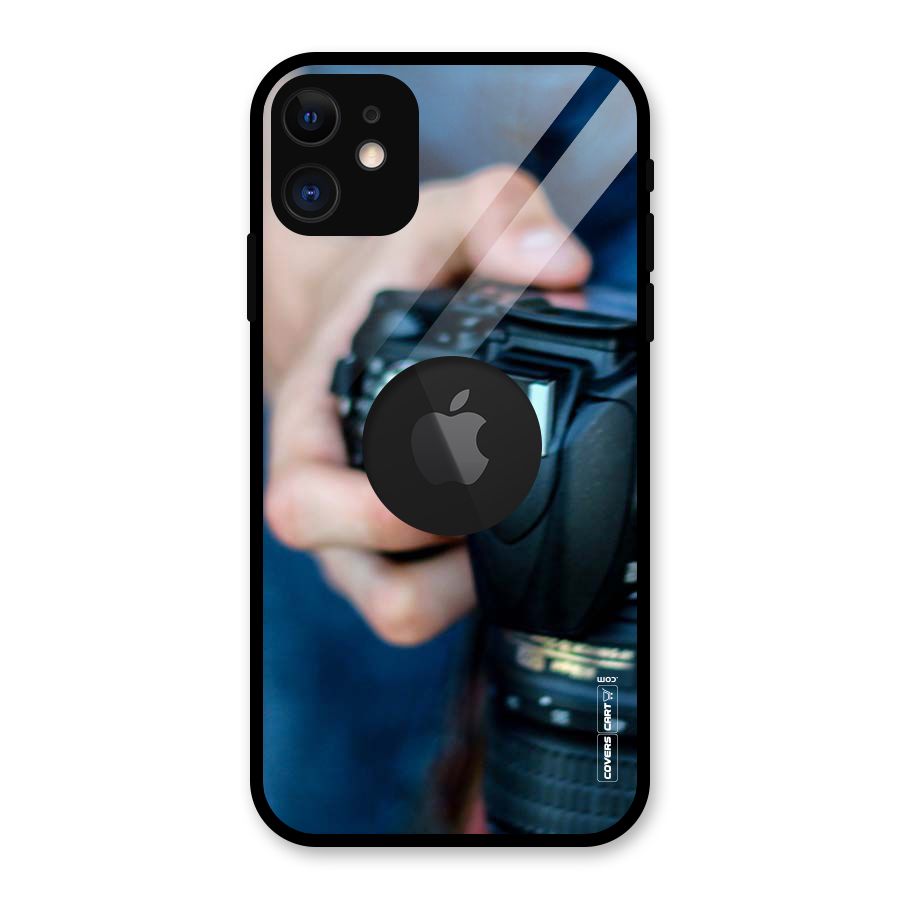 Camera Love Glass Back Case for iPhone 11 Logo Cut