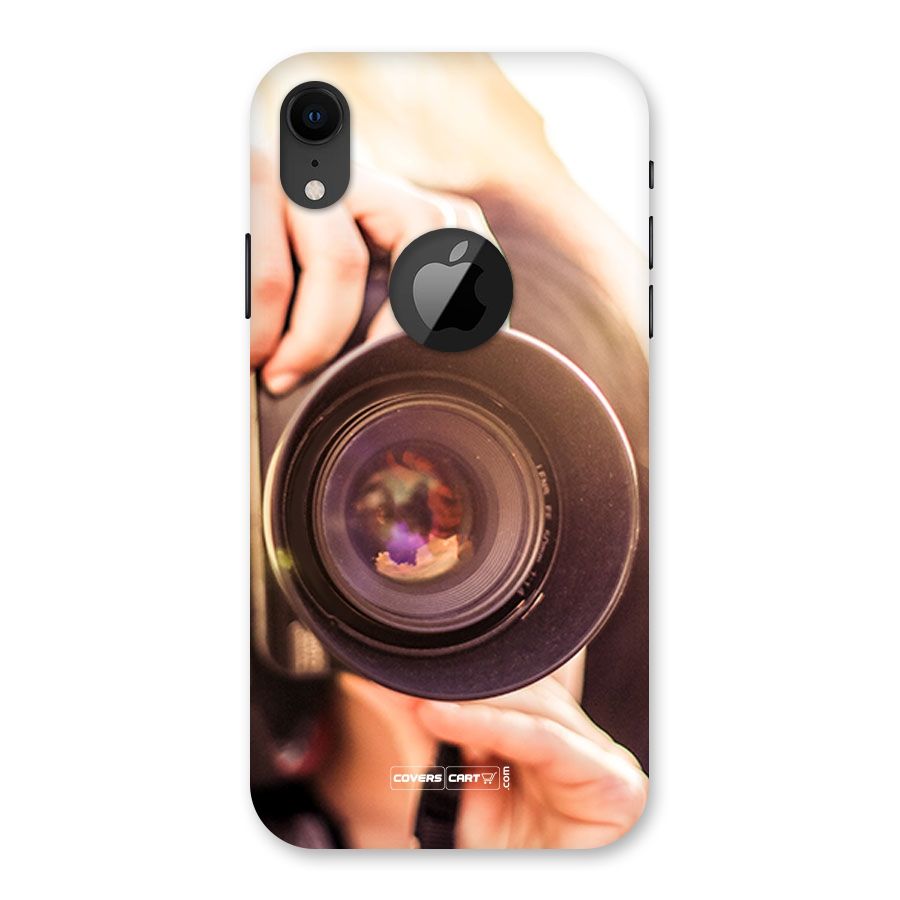 Camera Lovers Back Case for iPhone XR Logo Cut