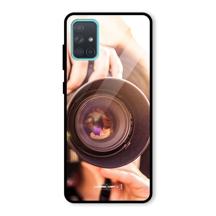 Camera Lovers Glass Back Case for Galaxy A71
