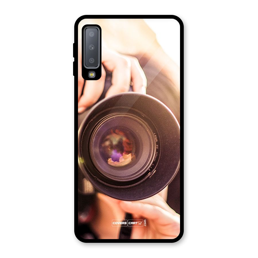 Camera Lovers Glass Back Case for Galaxy A7 (2018)