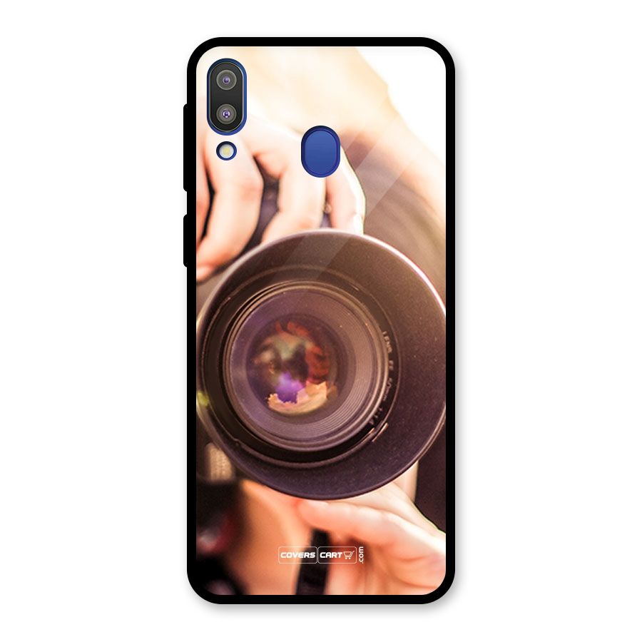Camera Lovers Glass Back Case for Galaxy M20