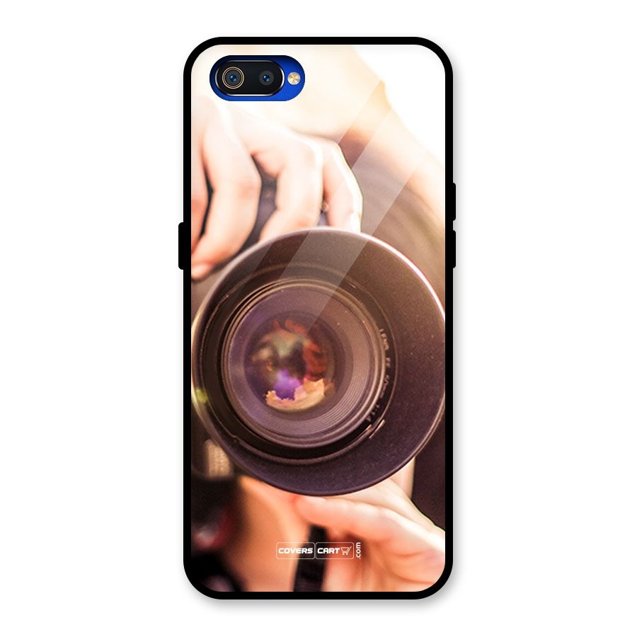 Camera Lovers Glass Back Case for Realme C2