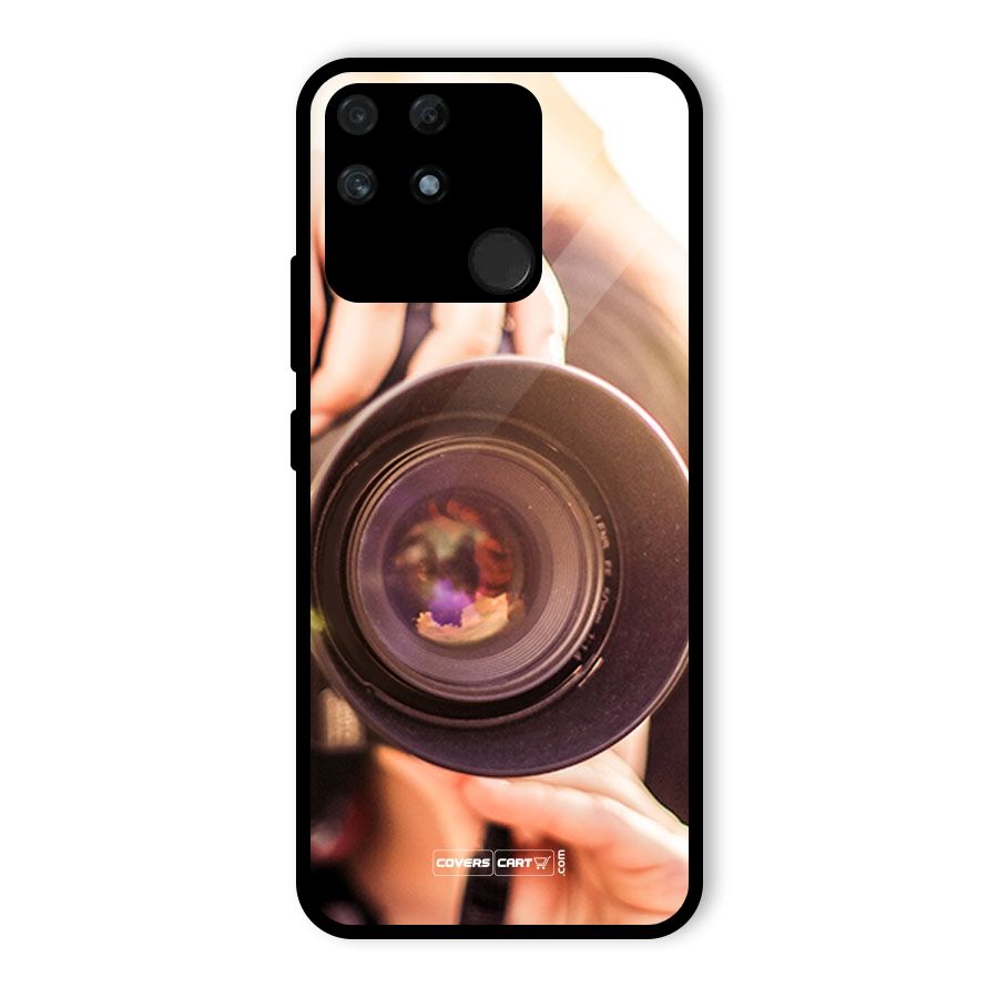 Camera Lovers Glass Back Case for Realme Narzo 50A