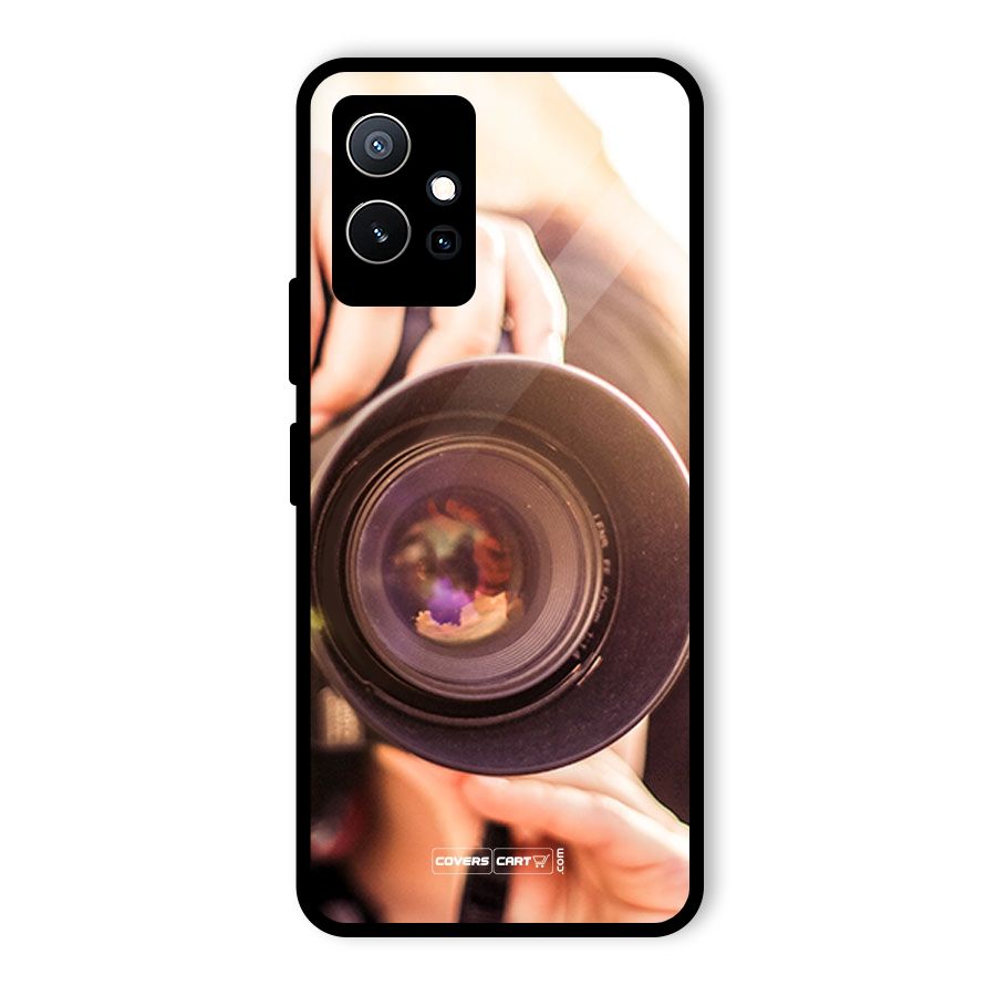 Camera Lovers Glass Back Case for Vivo Y75 5G