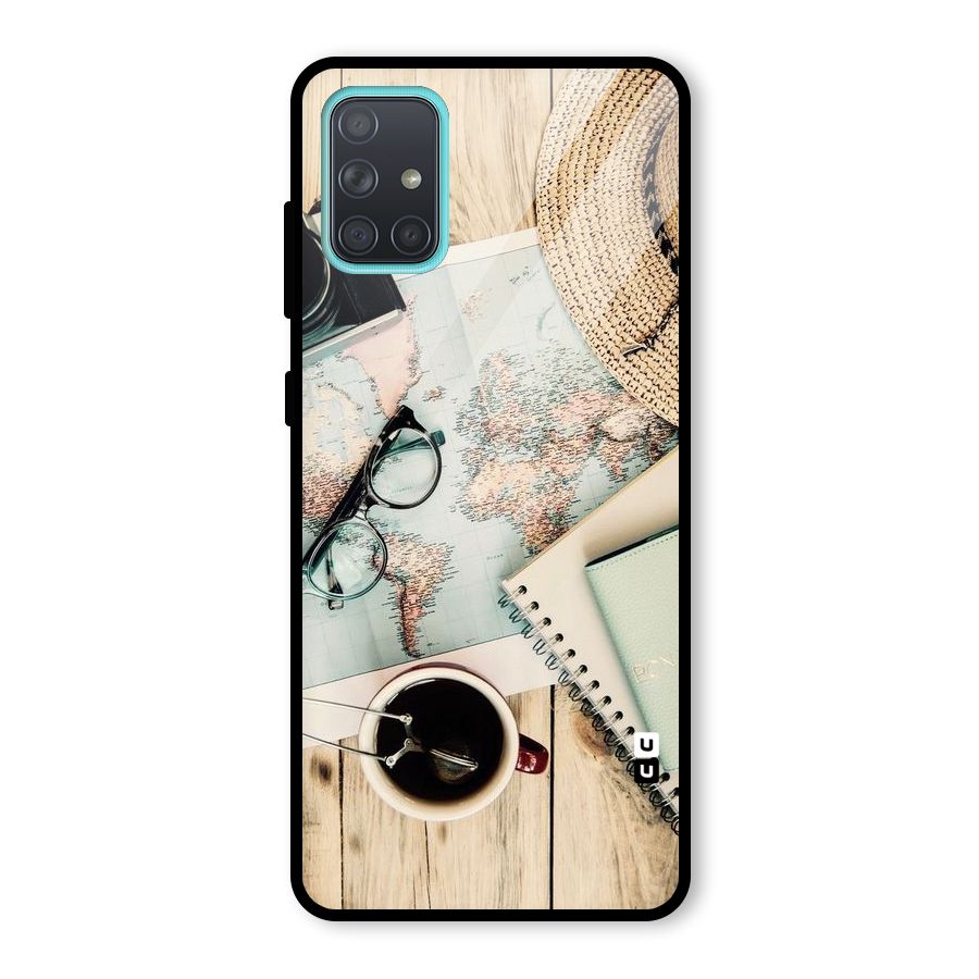 Camera Notebook Glass Back Case for Galaxy A71