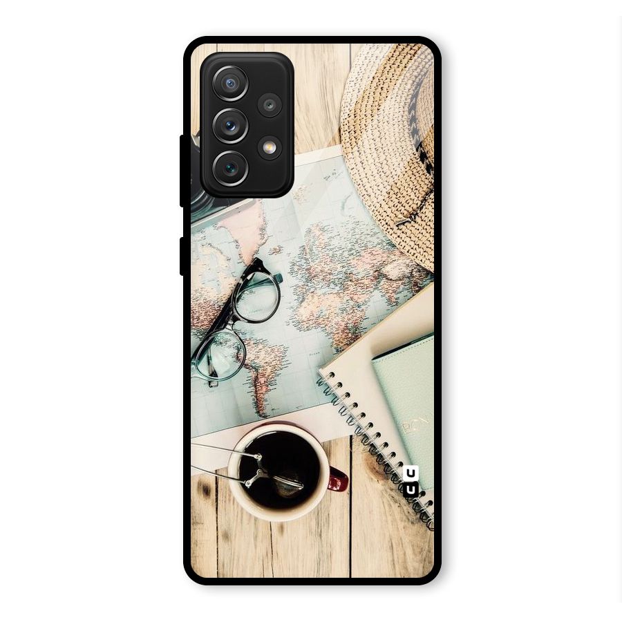 Camera Notebook Glass Back Case for Galaxy A72