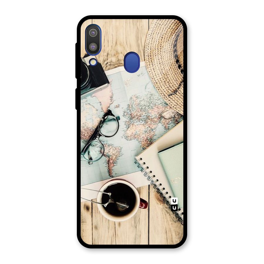 Camera Notebook Glass Back Case for Galaxy M20