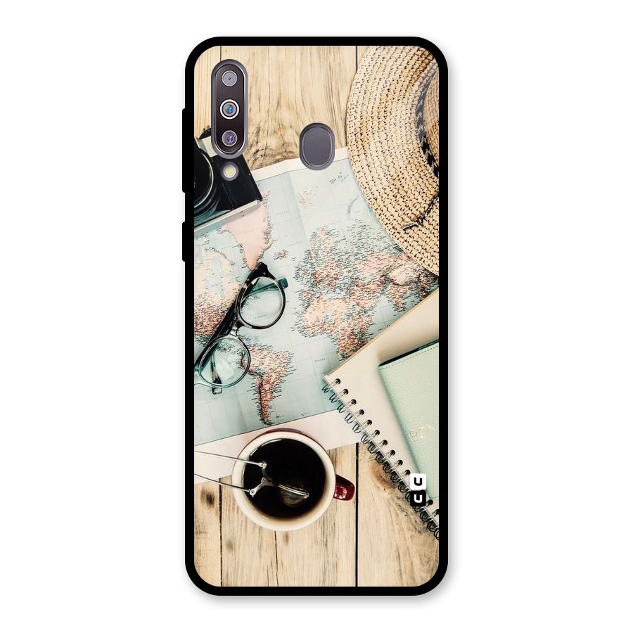 Camera Notebook Glass Back Case for Galaxy M30