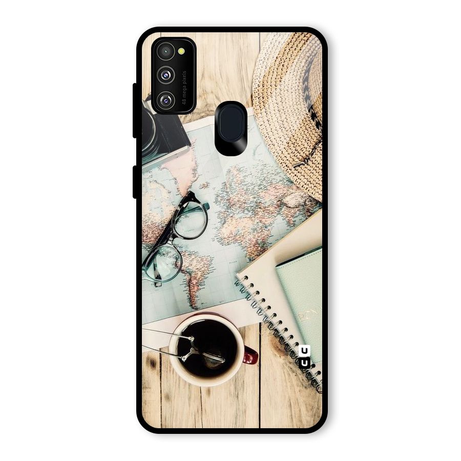 Camera Notebook Glass Back Case for Galaxy M30s