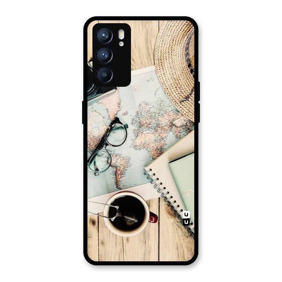 Camera Notebook Glass Back Case for Oppo Reno6 5G