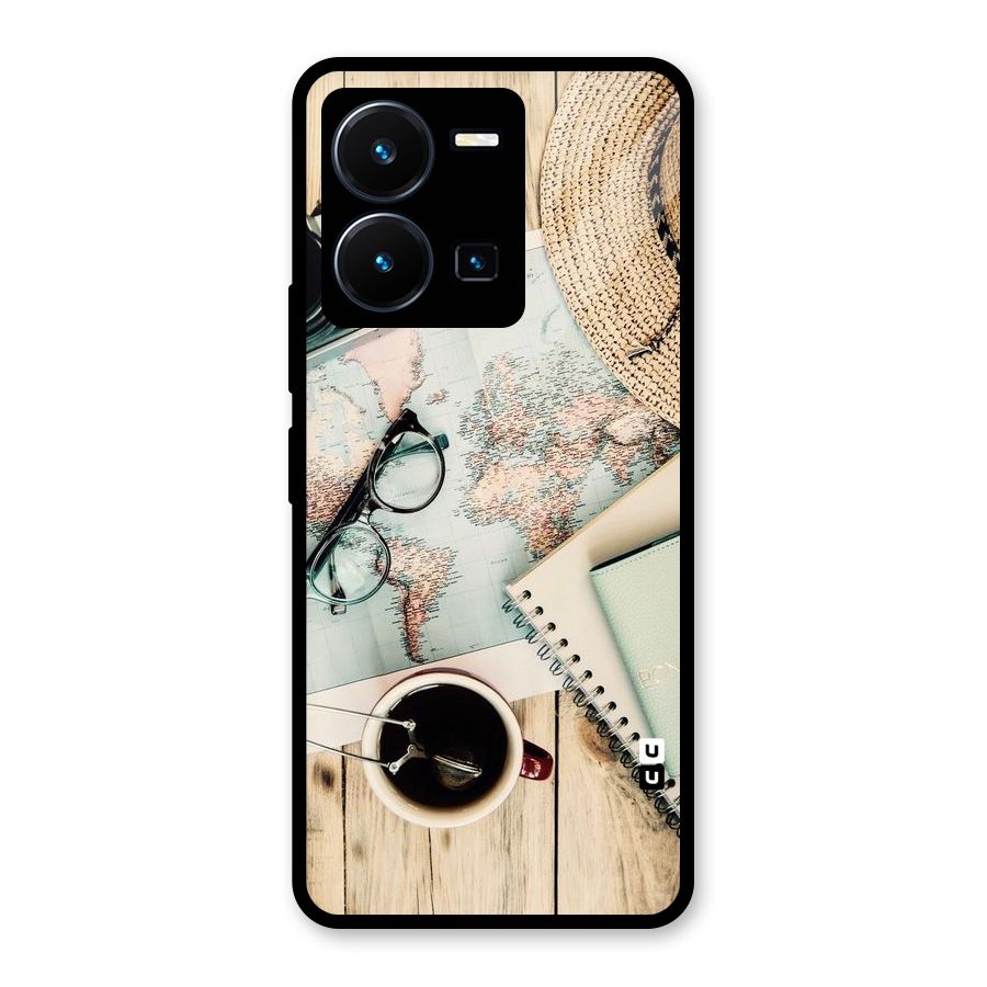 Camera Notebook Glass Back Case for Vivo Y35