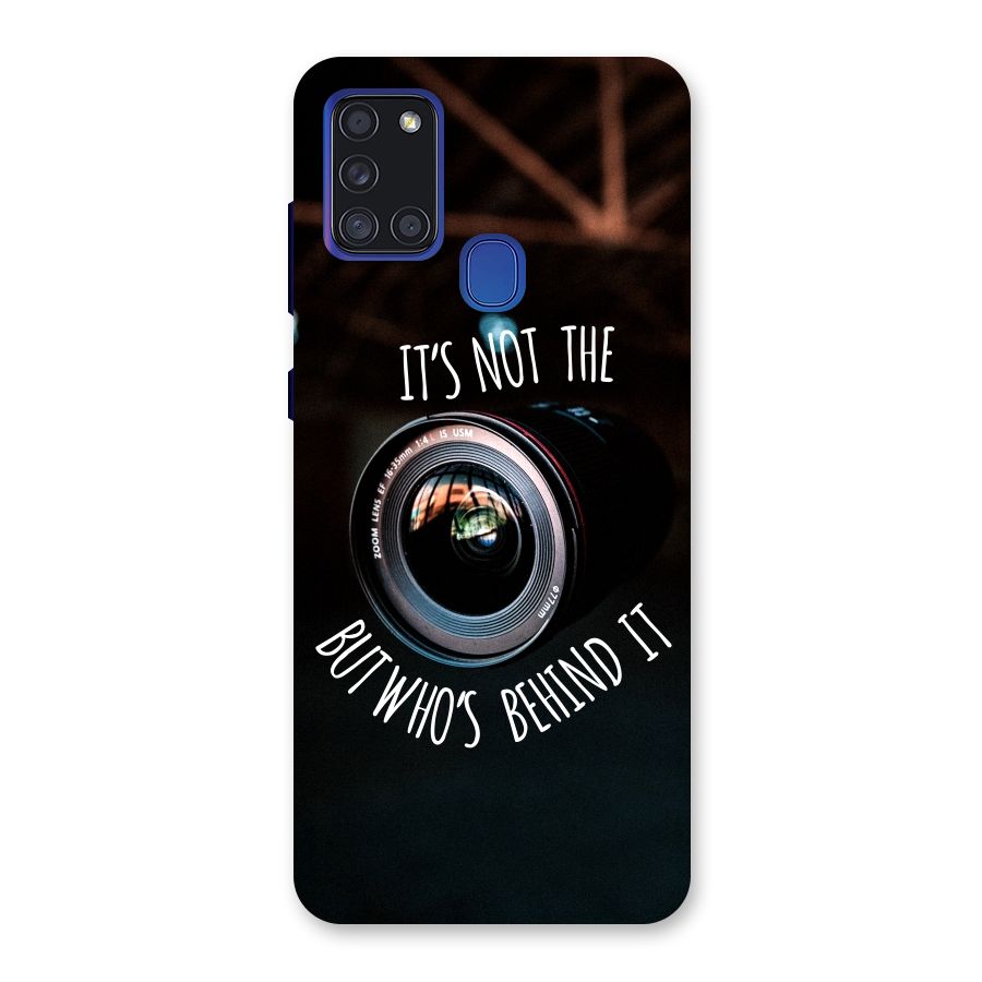 Camera Quote Back Case for Galaxy A21s