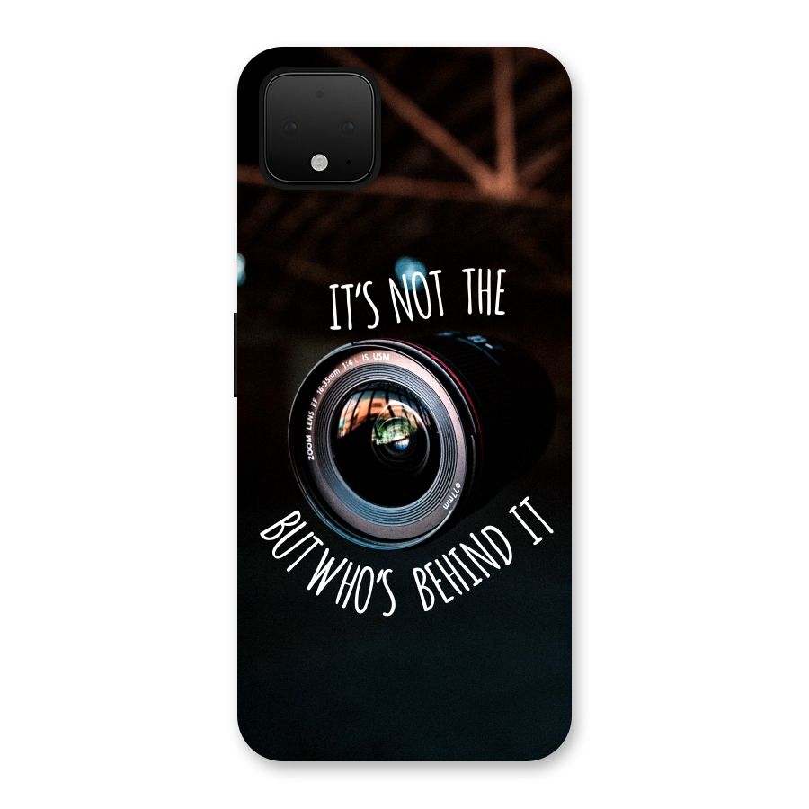 Camera Quote Back Case for Google Pixel 4 XL