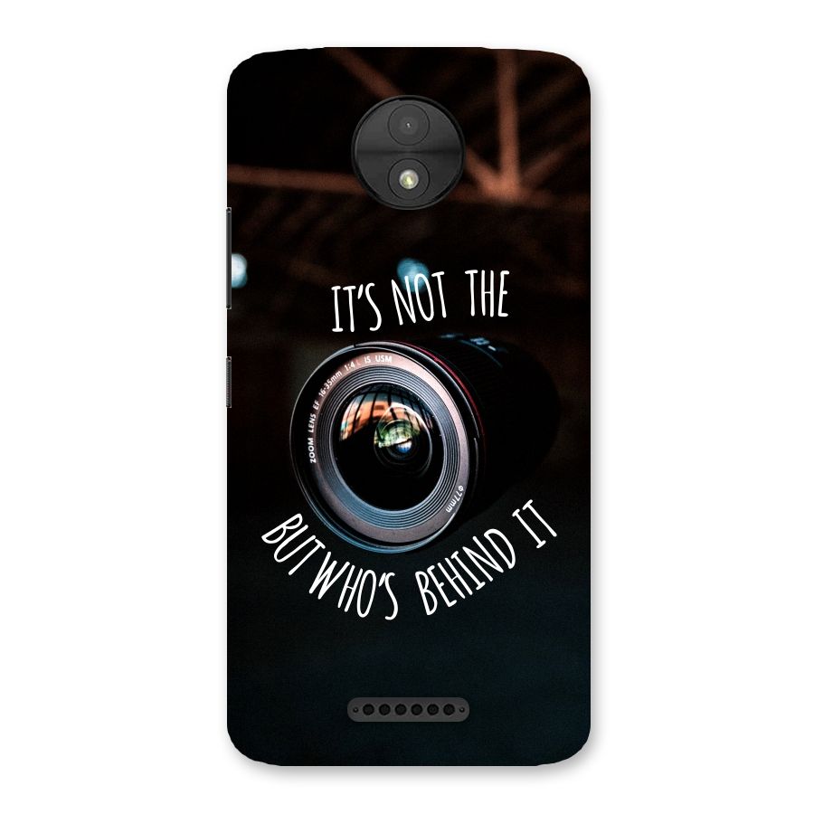 Camera Quote Back Case for Moto C