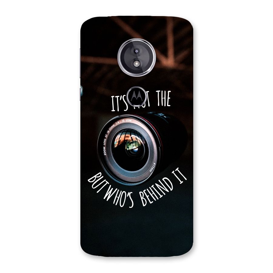 Camera Quote Back Case for Moto E5
