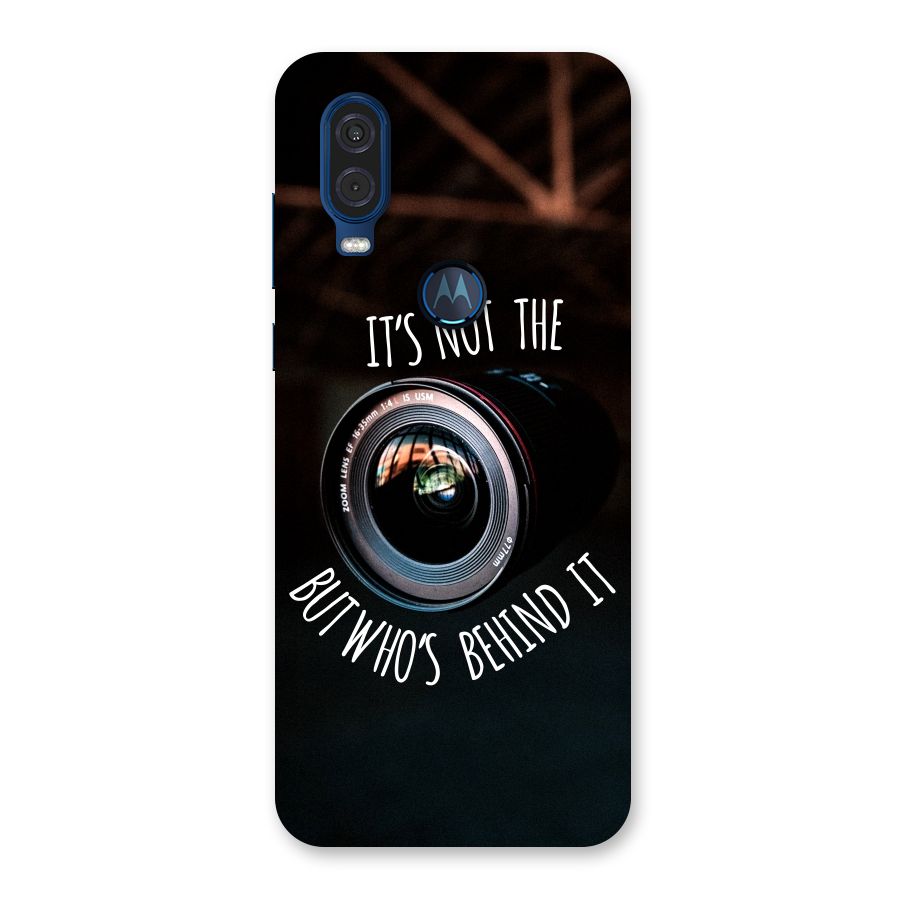 Camera Quote Back Case for Motorola One Vision