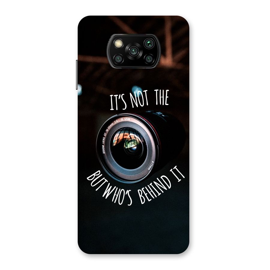 Camera Quote Back Case for Poco X3
