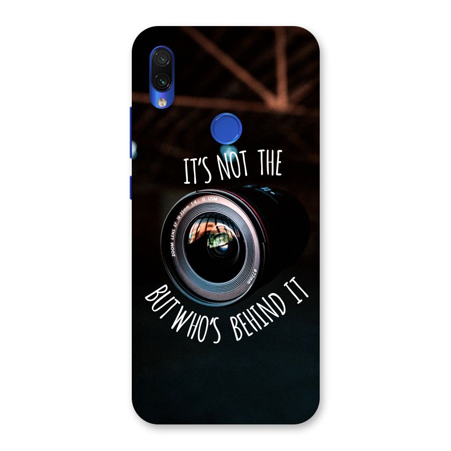 Camera Quote Back Case for Redmi Note 7S