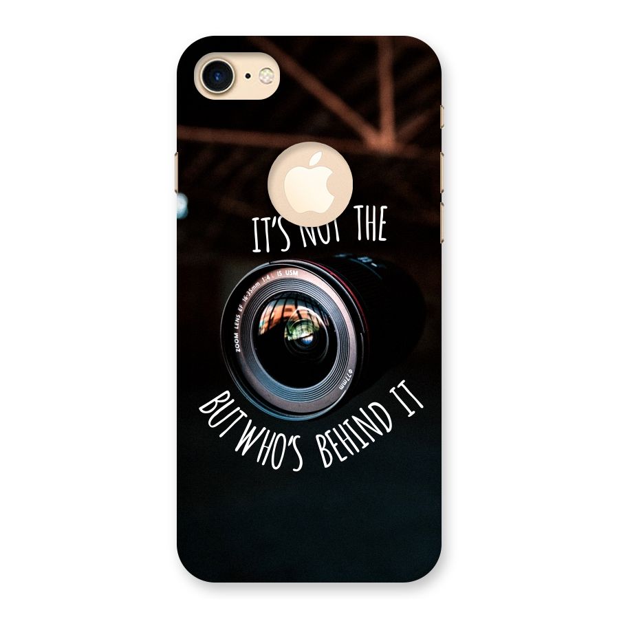 Camera Quote Back Case for iPhone 7 Logo Cut